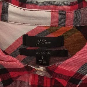 J. Crew Red Flannel shirt